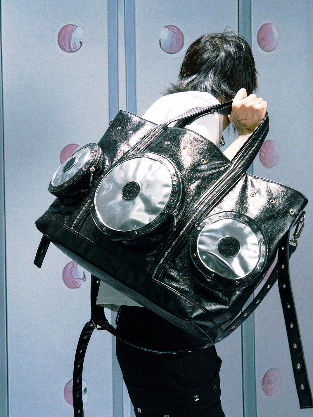 PAIKI Speaker Pattern One-Shoulder Tote Bag
