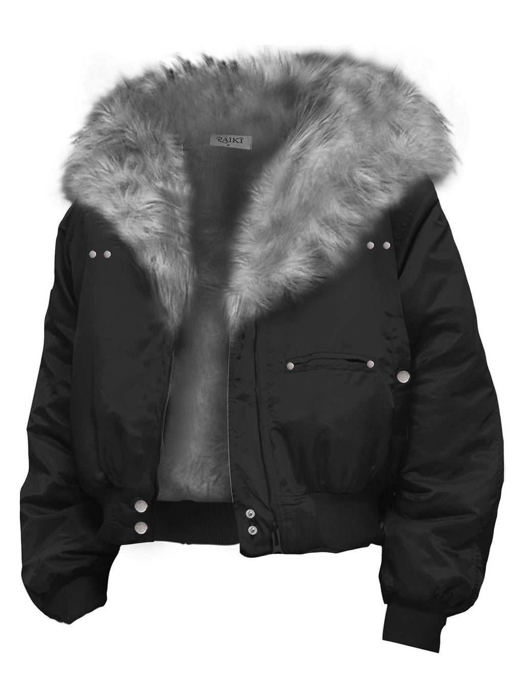 PAIKI Unisex Faux Fur Aviator Jacket