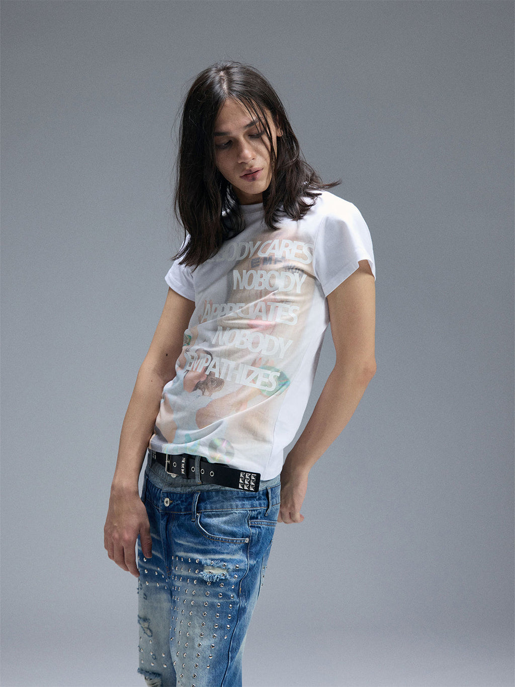 PAIKI CD Portrait Crew Neck T-Shirt