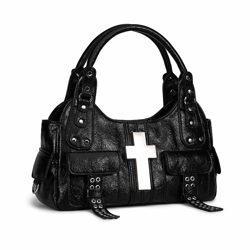 Cross Charm Crossbody Shoulder Handbag