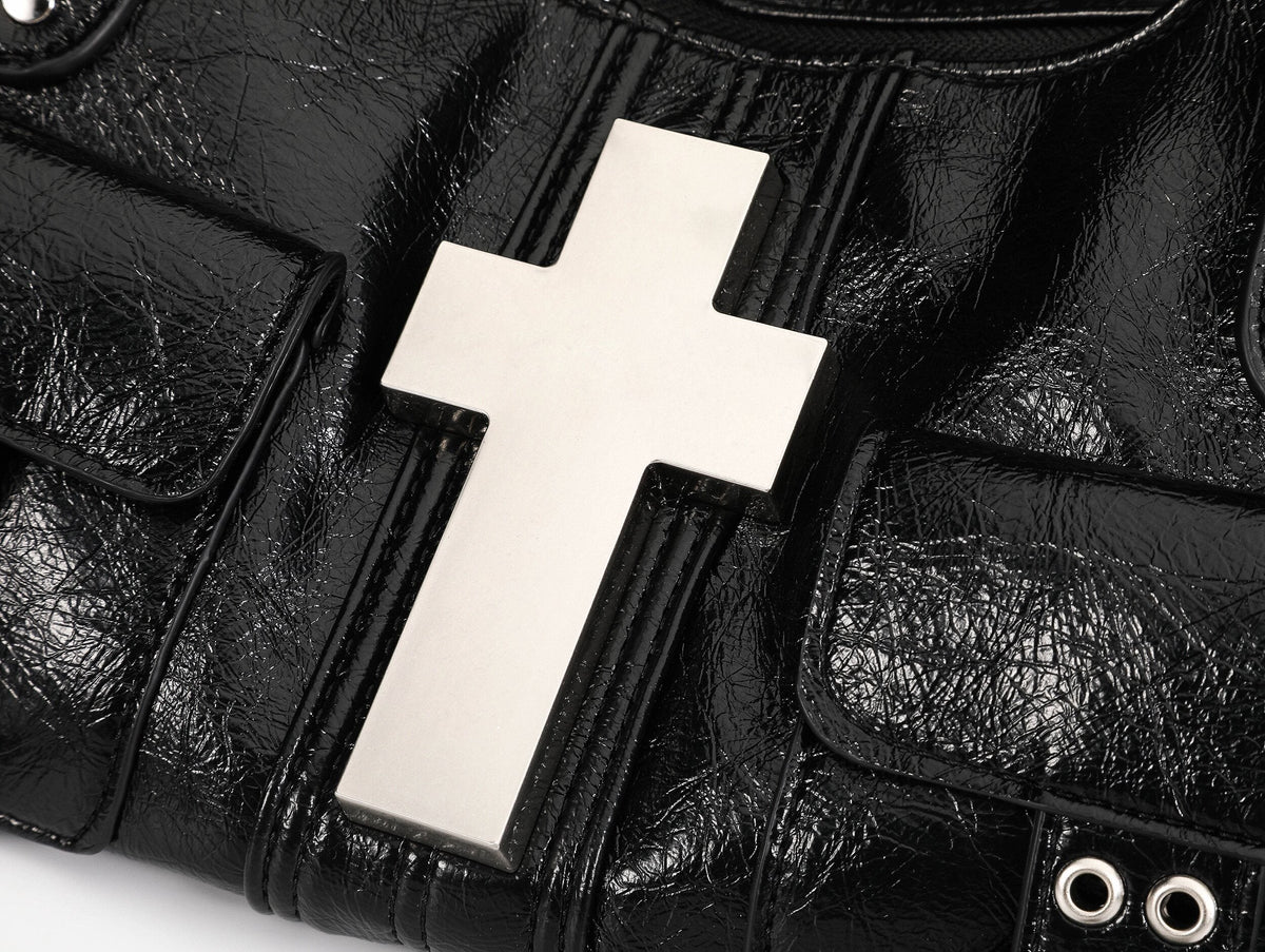 Cross Charm Crossbody Shoulder Handbag