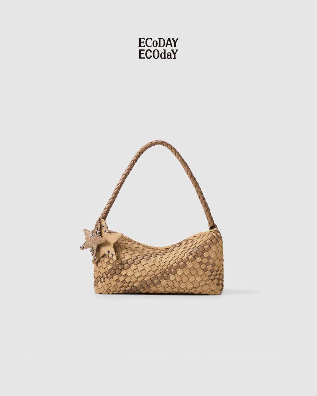 Woven Underarm Bag - front detail