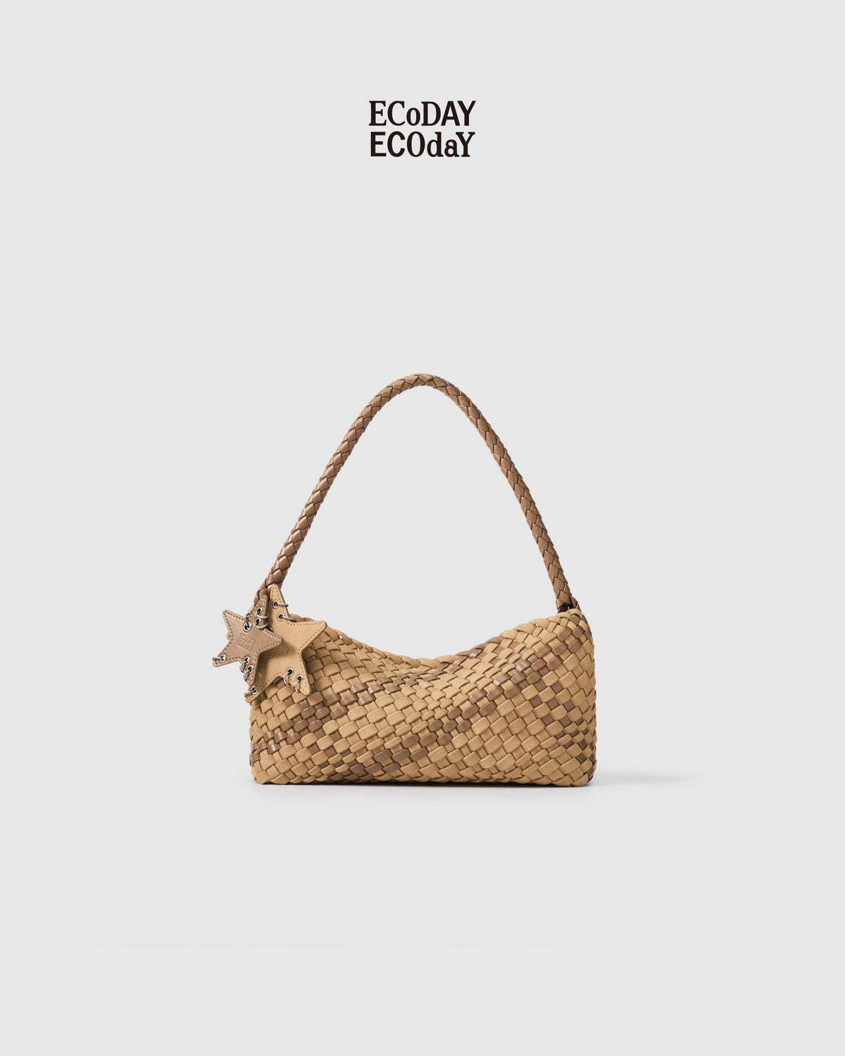Woven Underarm Bag - front detail