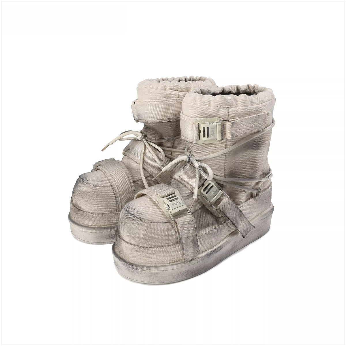 24ANS Detachable Sole Distressed Snow Boots