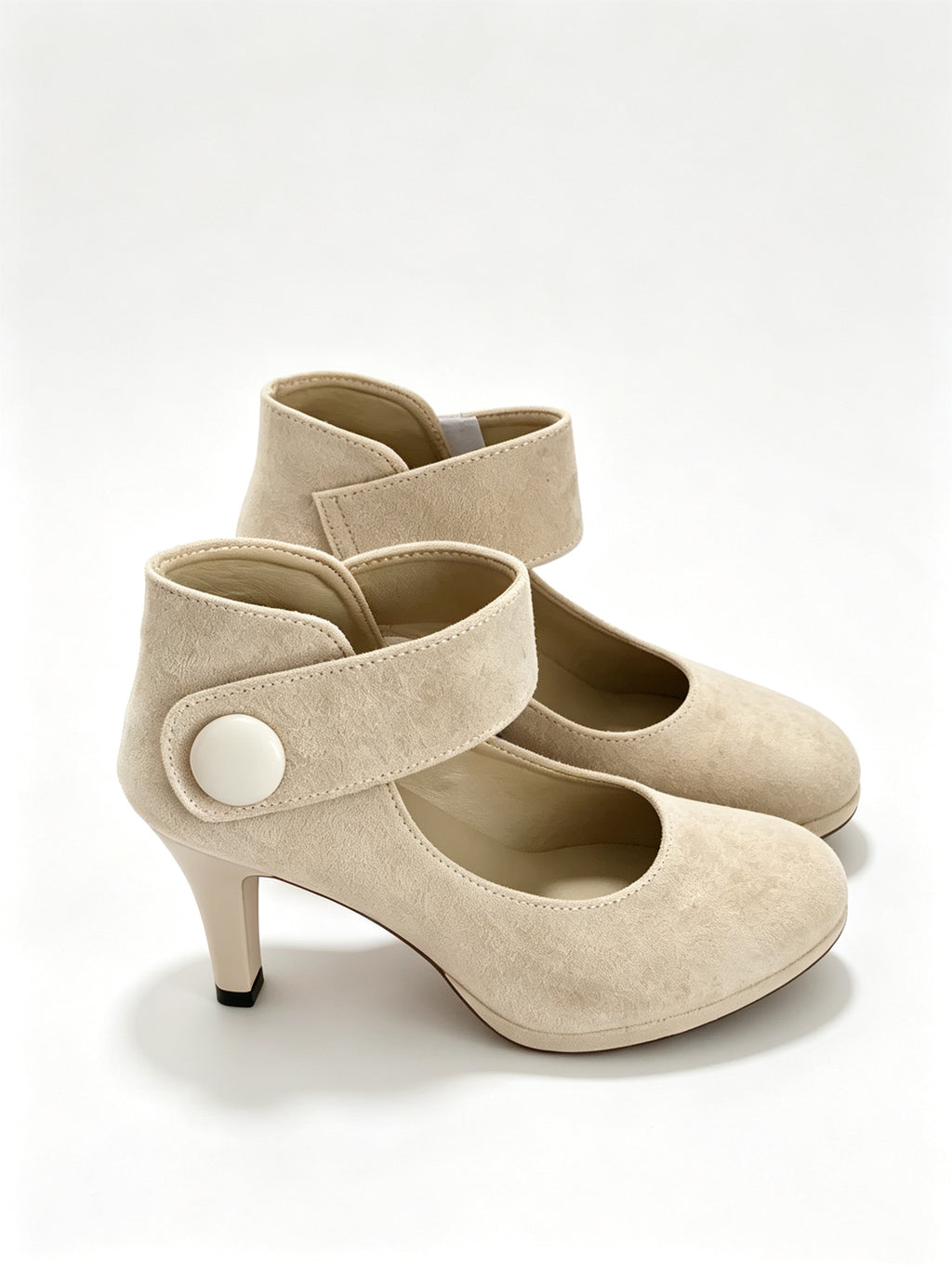 Annie Suede Platform Mary Jane Ankle Strap Pumps
