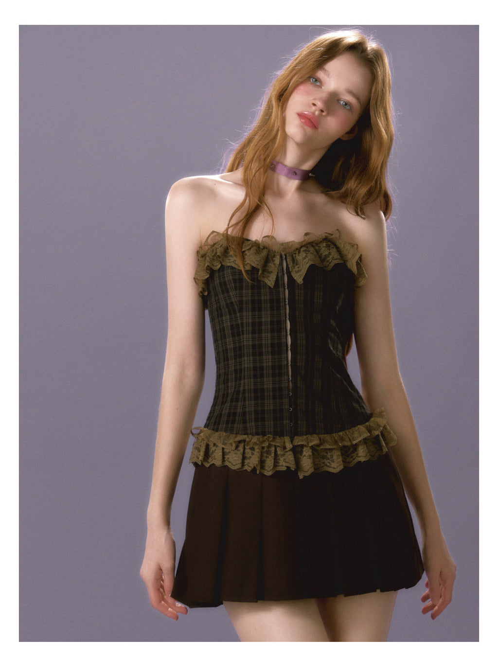 [E0064]Sexy vintage strapless dress