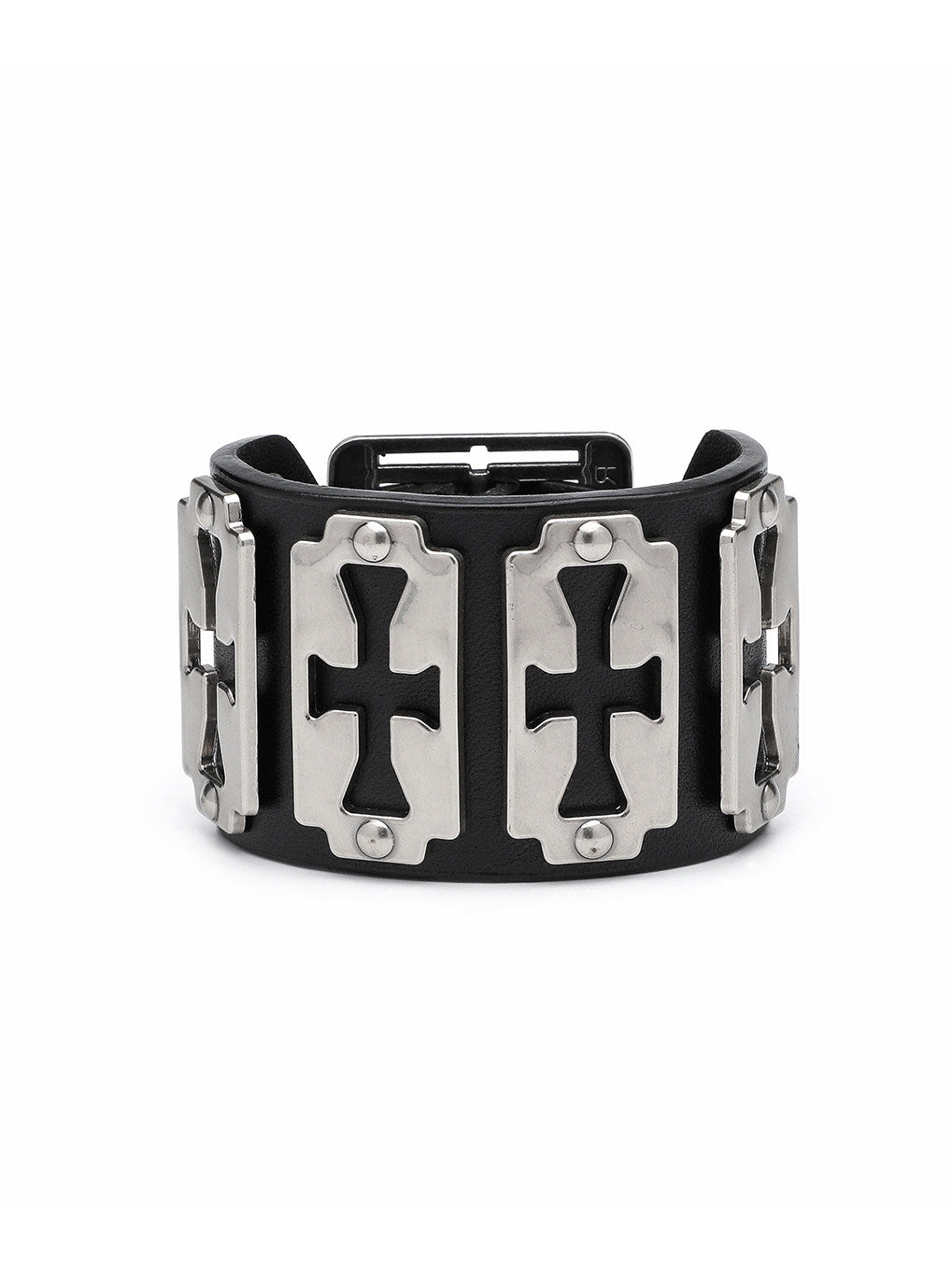 Leather Cross Blade Bracelet