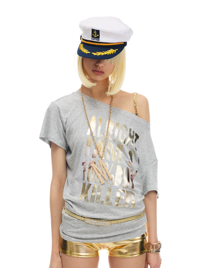 NORGIRA | BOYKILLER Metallic Foil Multi-Shape T-Shirt