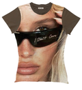 I Don't Care Sunglasses Photo-Print Graphic Tee