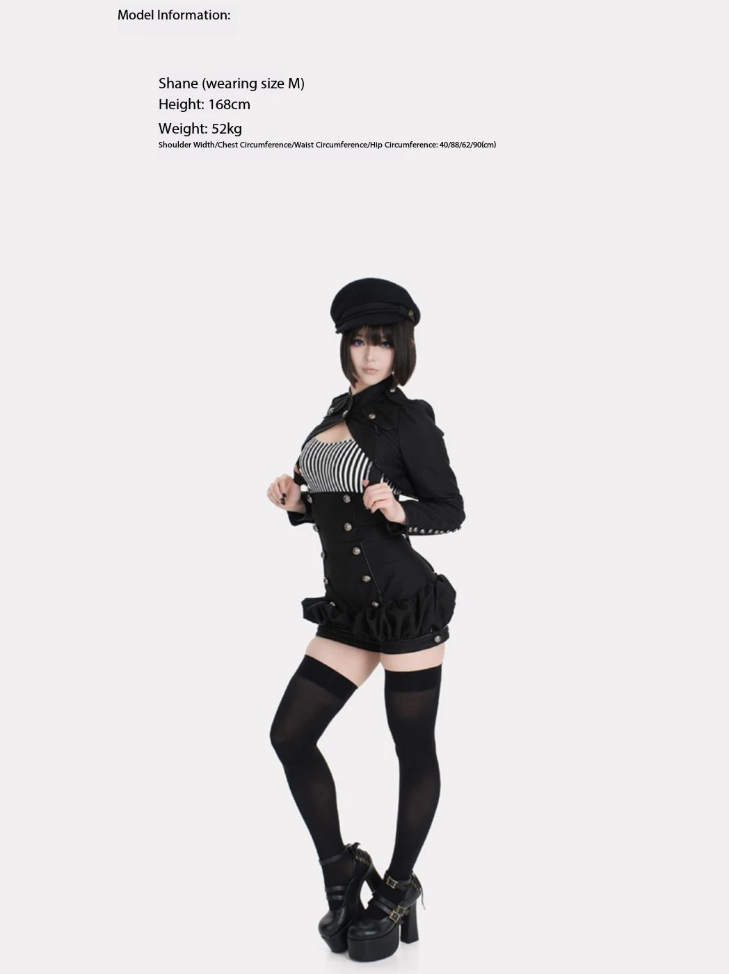 MILITARY RUFFLE TAILORED JACKET