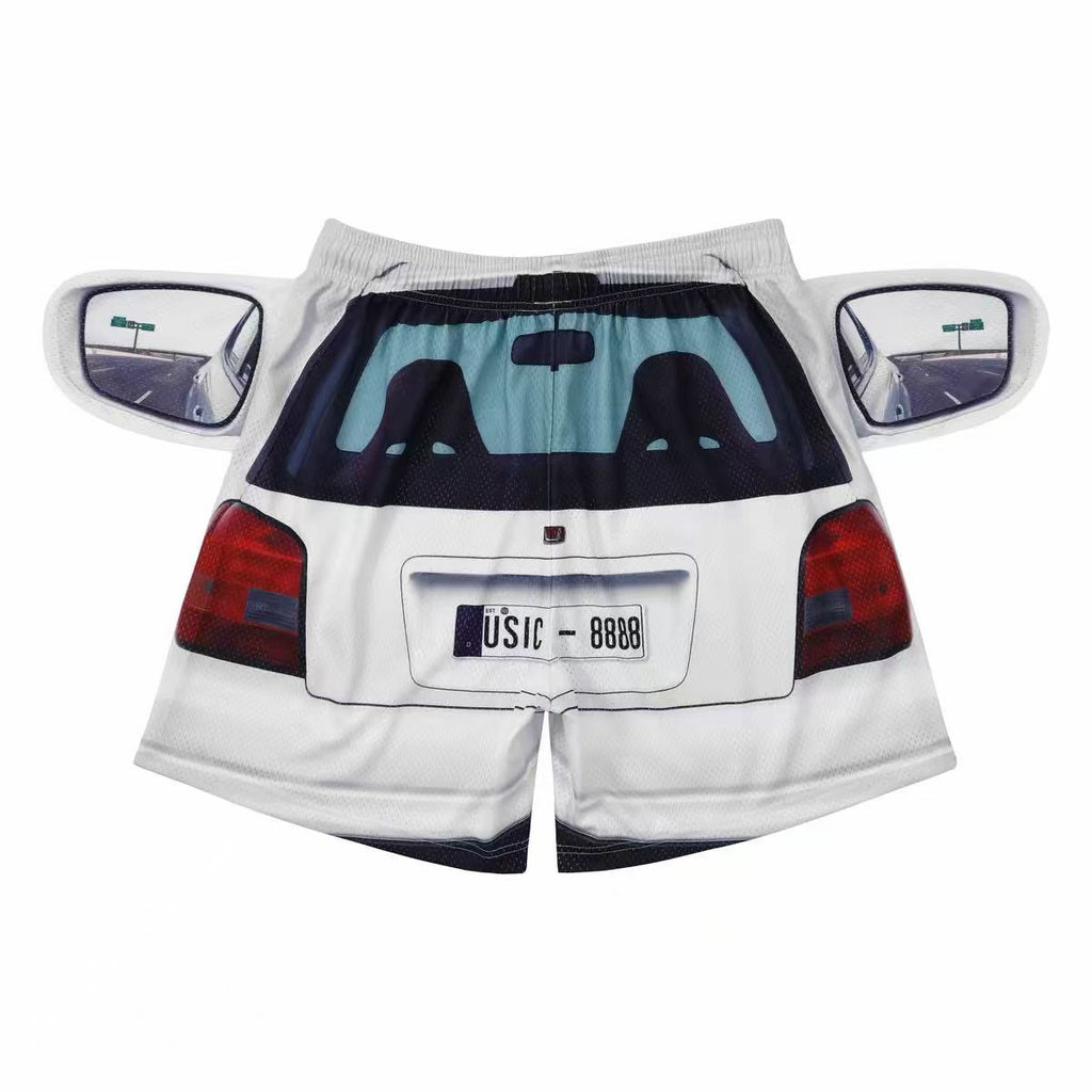 USIC | CAR PRINT MESH BASKETBALL SHORTS