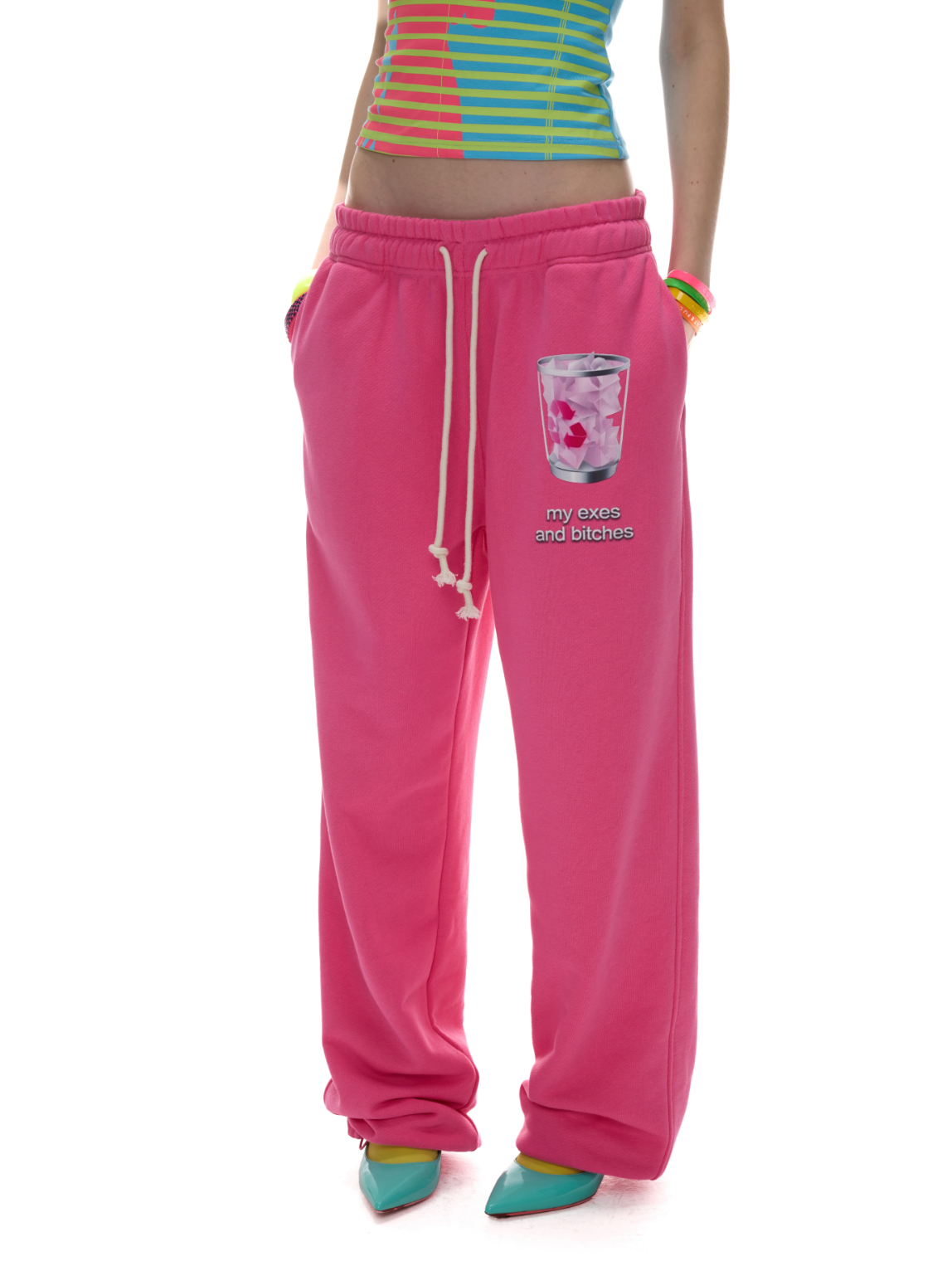NORGIRA | TRASH Printed Drawstring Sweatpants