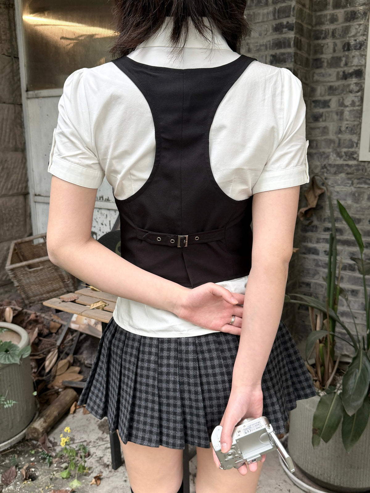 Double-Breasted Vintage Goth Waistcoat