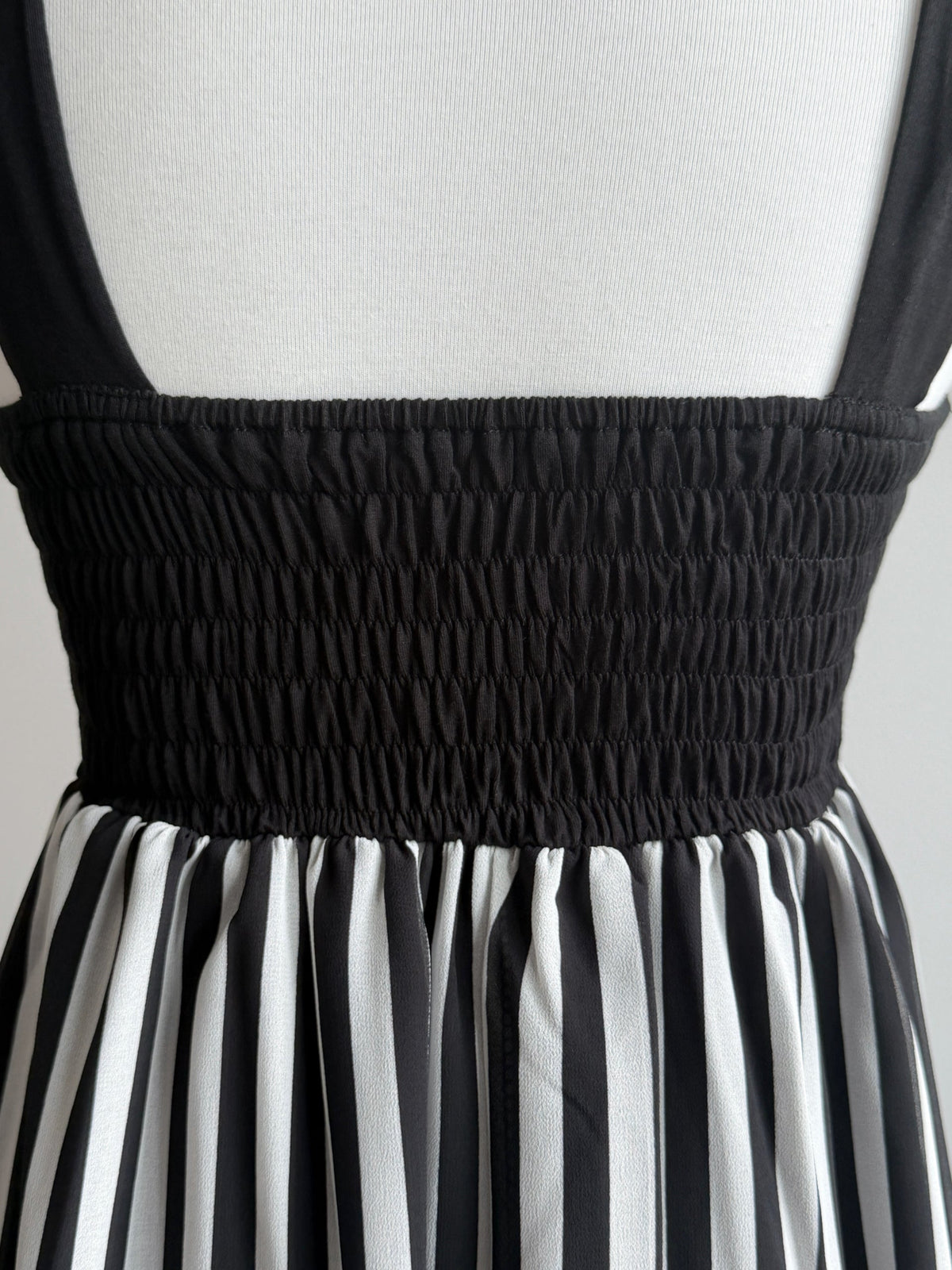 Striped Cami Dress with Lace Patchwork