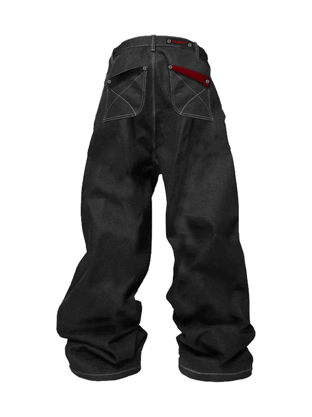 PAIKI Raw Denim Wide-Leg Jeans