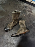 DISTRESSED SLouch MID-CALF BOOTS