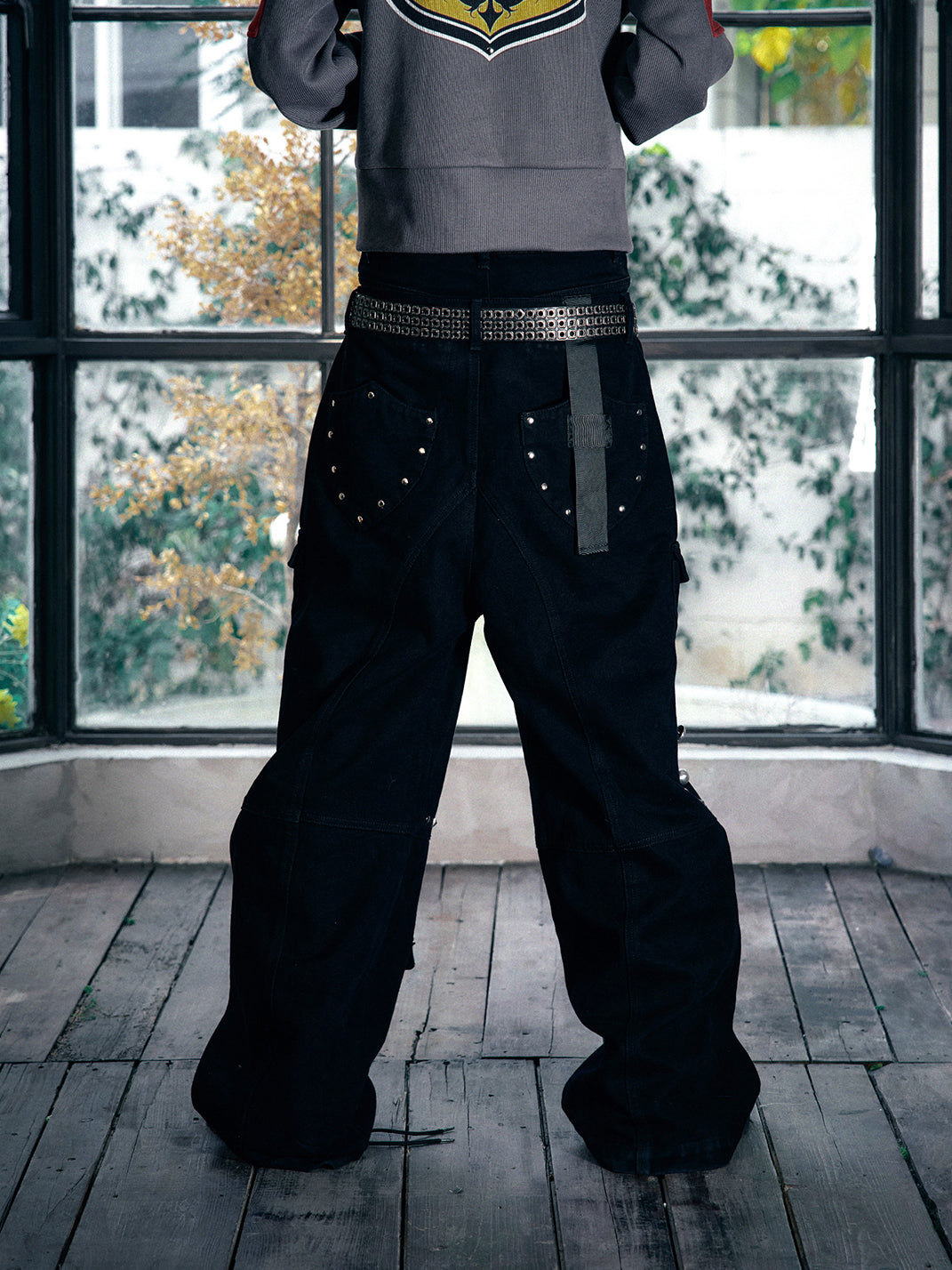 PAIKI Studded Work Pants