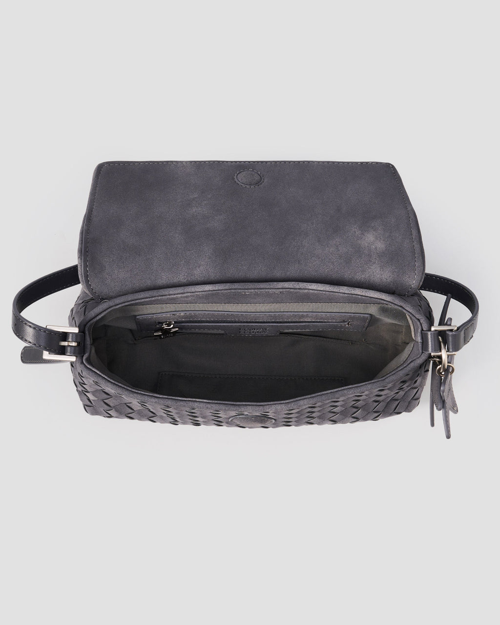 Woven Envelope Bag - worn crossbody