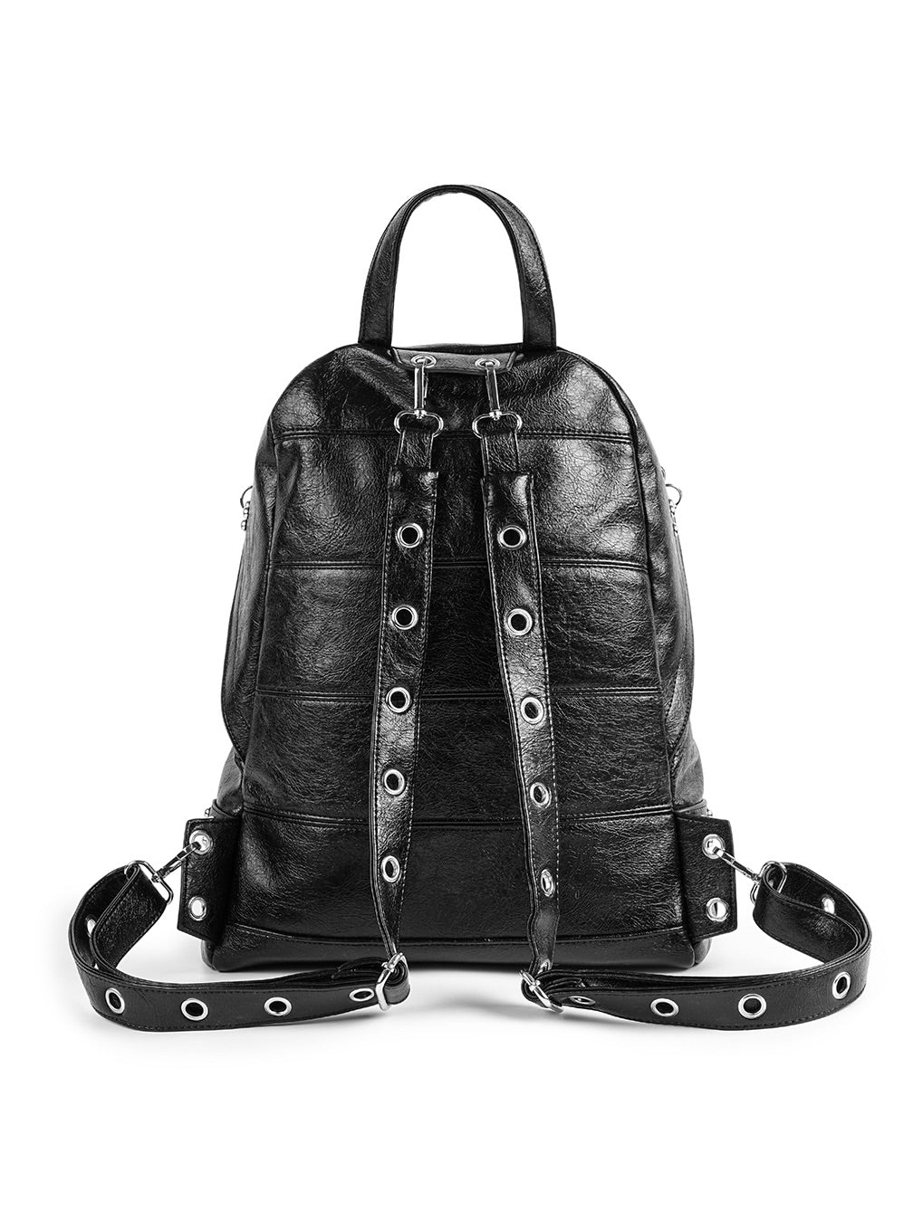 Gothic Cross Cracked Leather Backpack