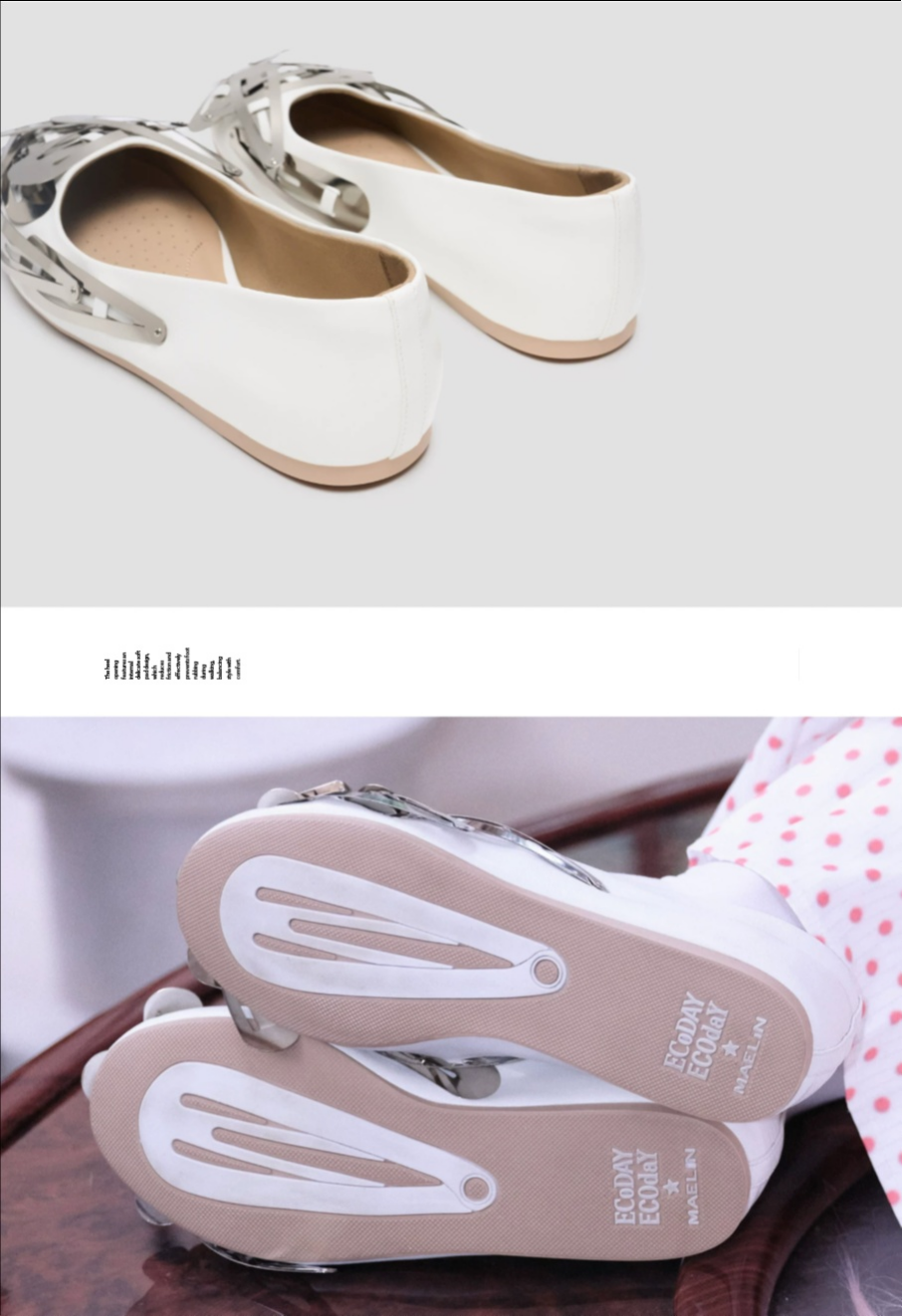 Ecoday X MAELIN HAIR PIN Ballet Flats