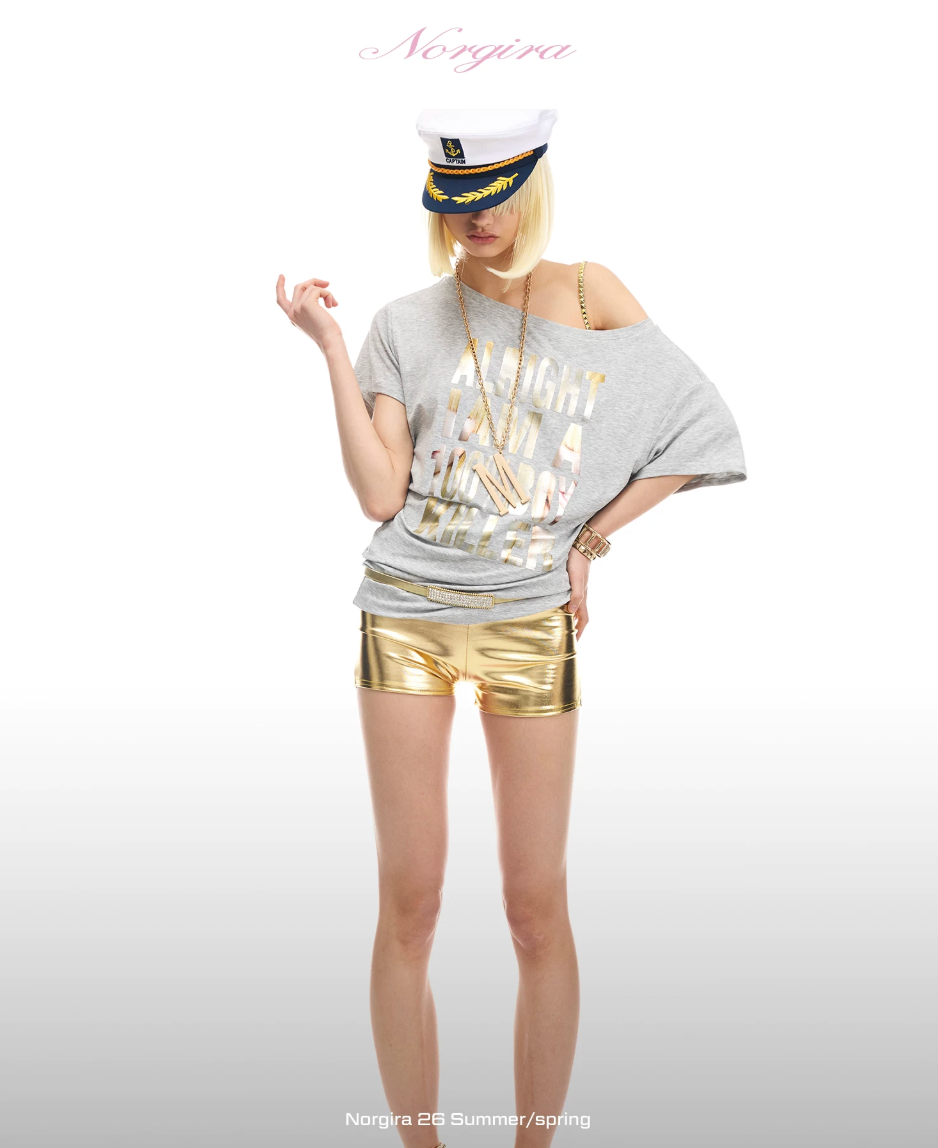 NORGIRA | BOYKILLER Metallic Foil Multi-Shape T-Shirt