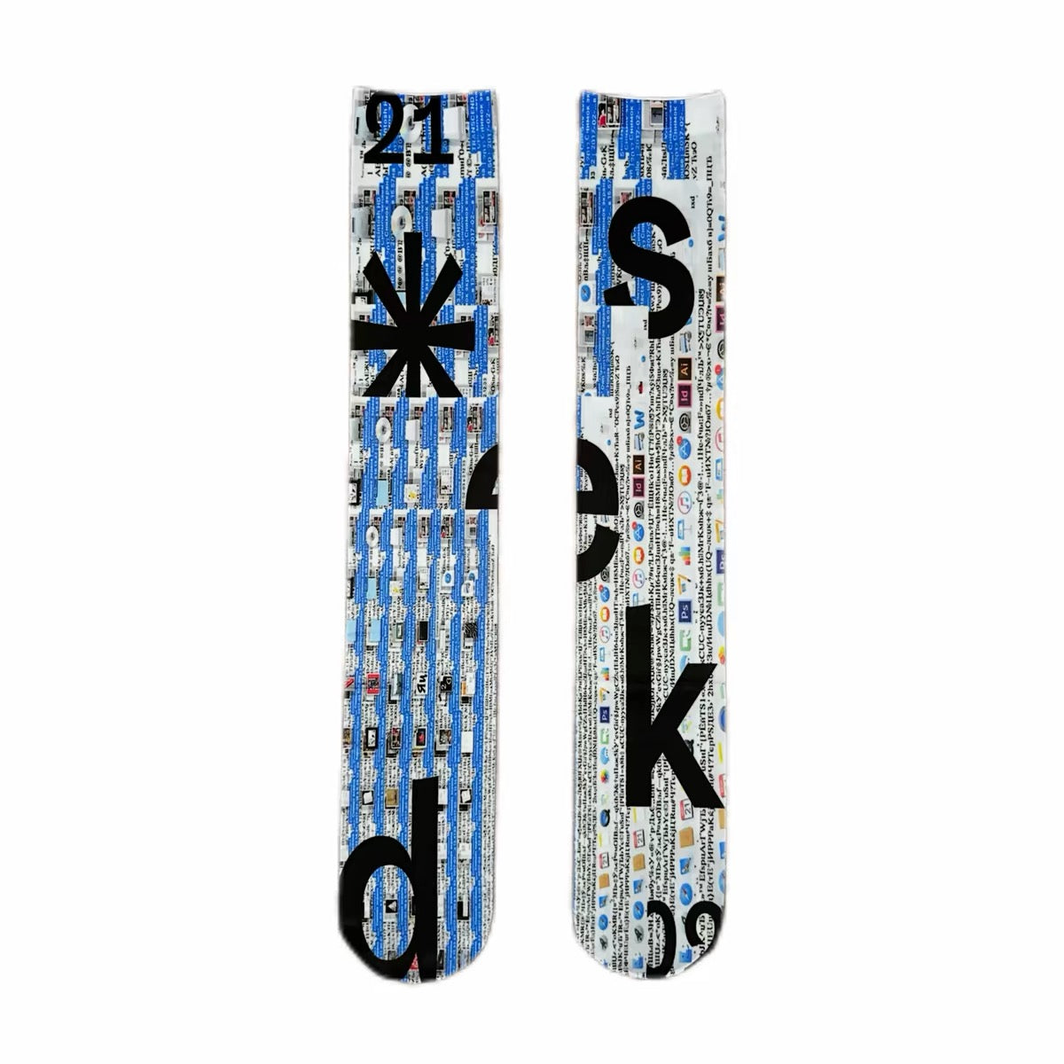ACID VISION Velvet Knee-High Socks