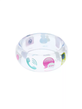 NORGIRA MSN Messenger Transparent Resin Wide Bangle