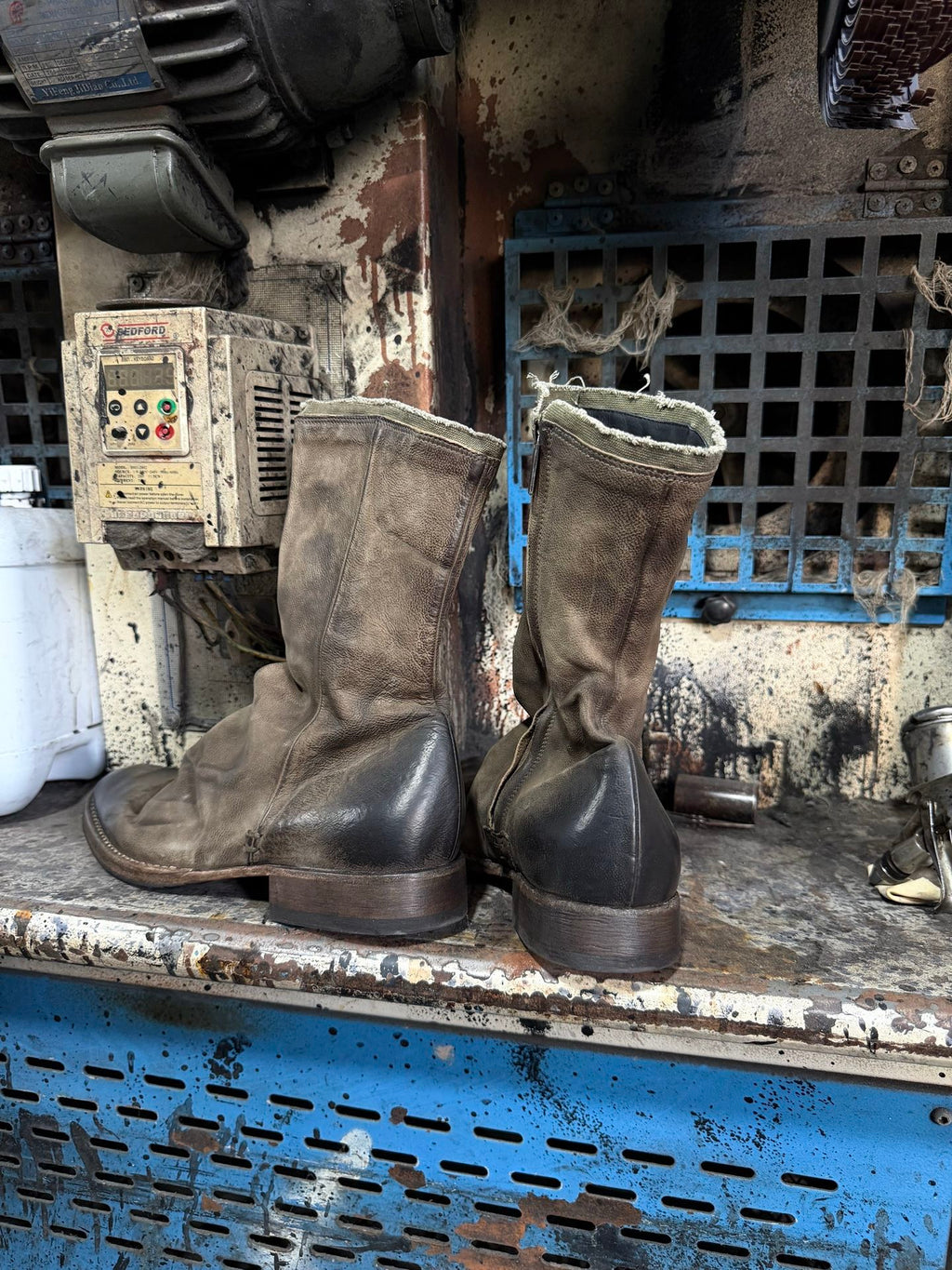 DISTRESSED SLouch MID-CALF BOOTS