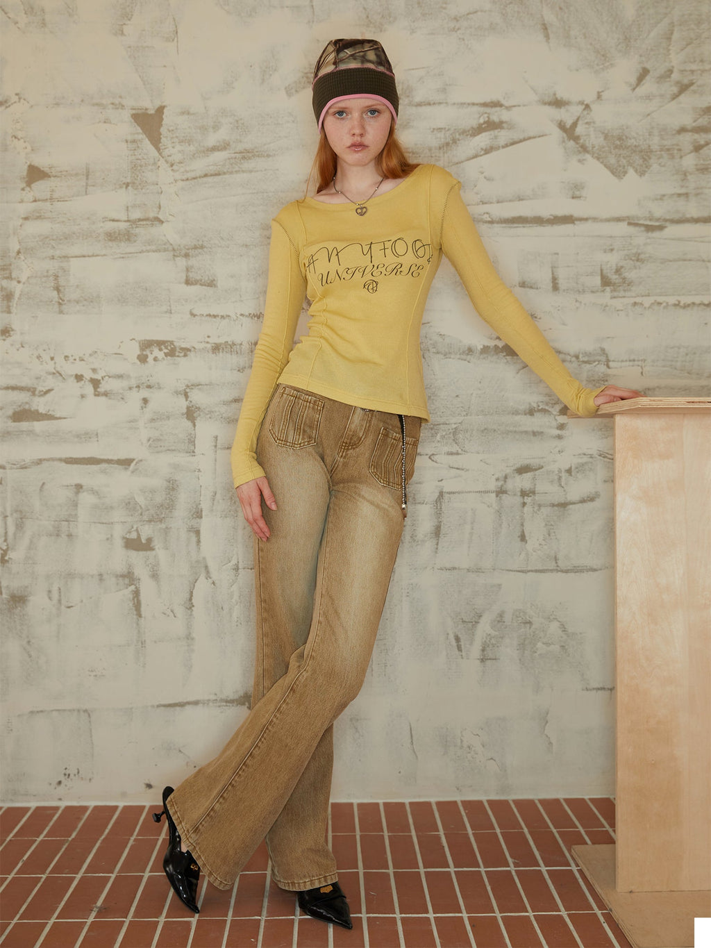 [C0020]Lemon Yellow Long Sleeves