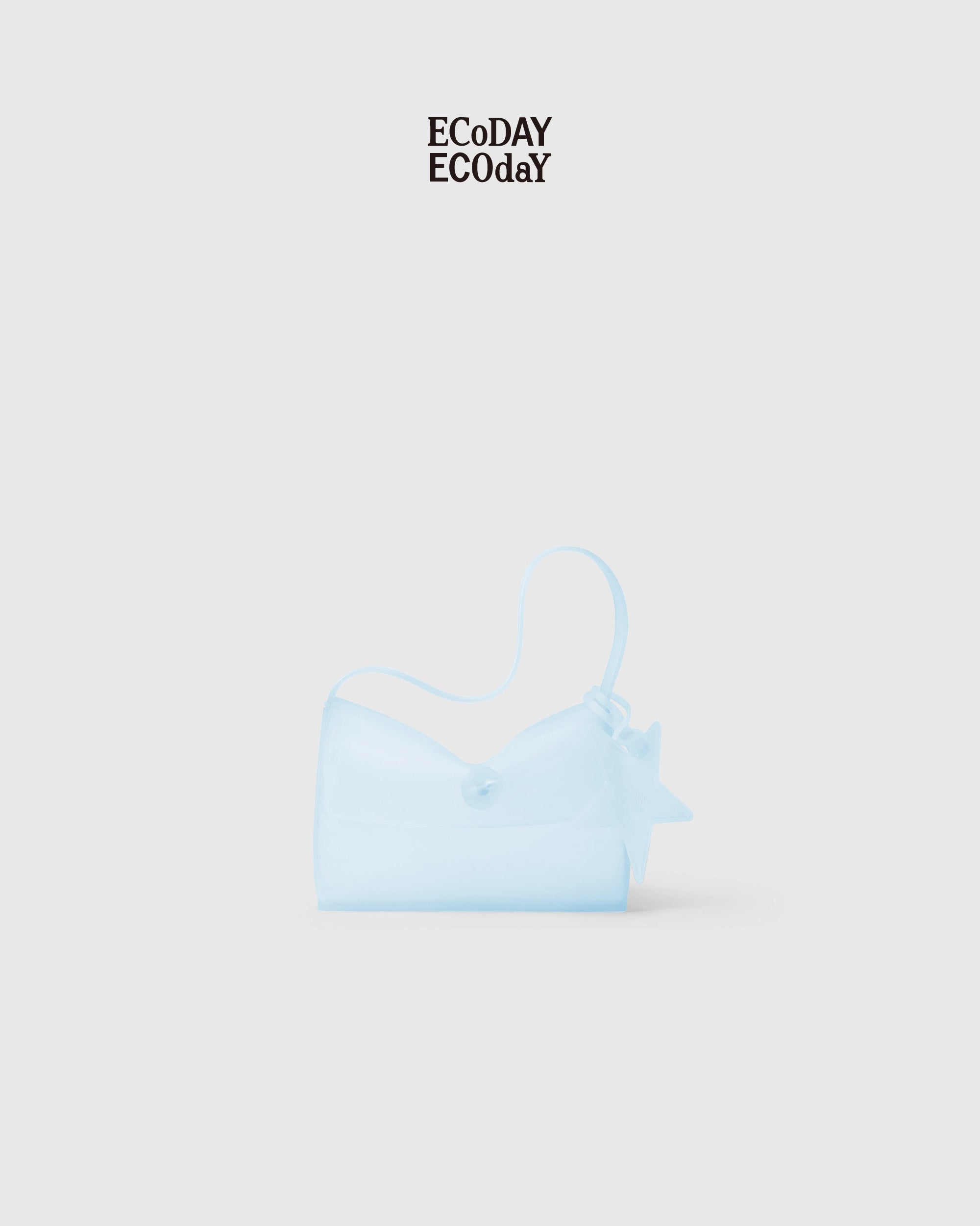 Jelly Handbag ice blue color detail image
