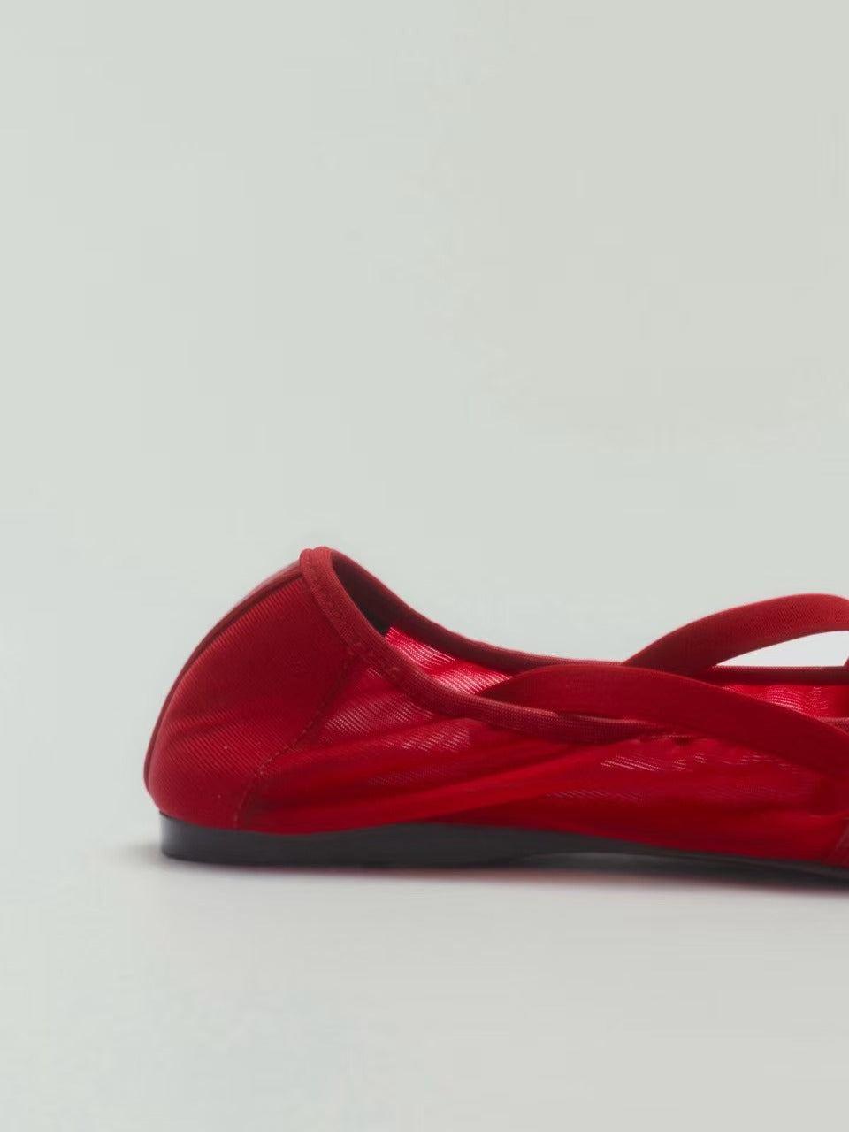Red Lambskin Ballet Flats