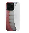 Realistic Bite Mark Teeth Print Phone Case - Design A
