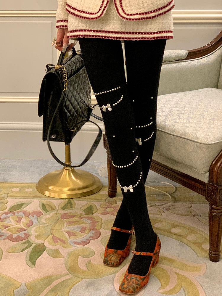 Bead Details Tights