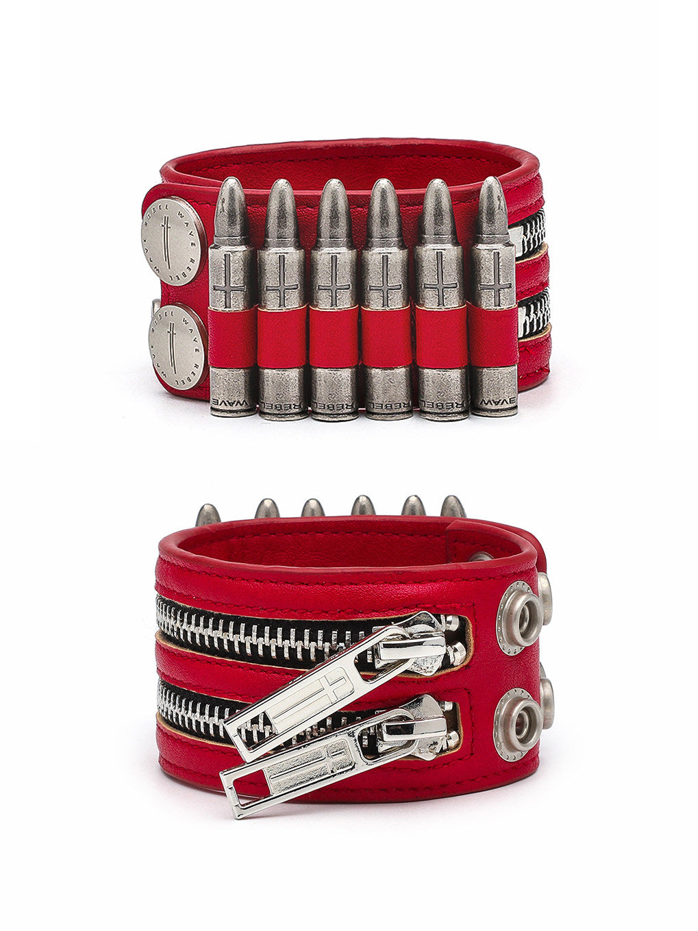 Bullet Charm Layered Bracelet