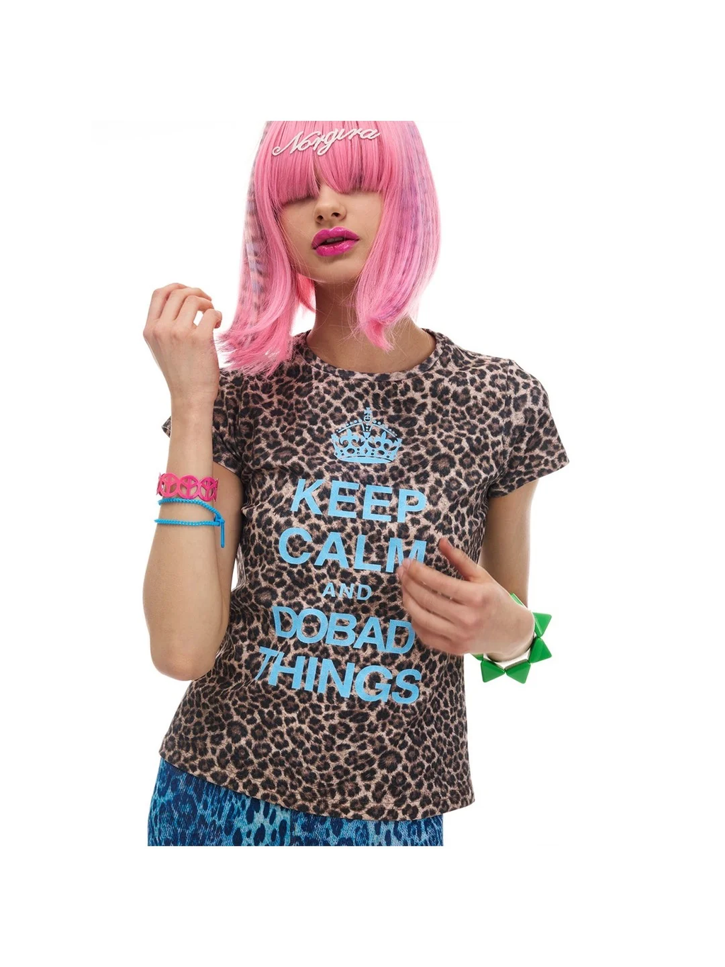 Keep Calm Leopard Print Tee