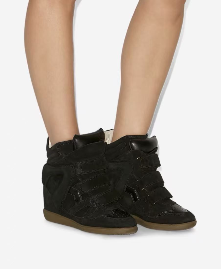 Y2K Hidden Heel High-Top Velcro Wedges