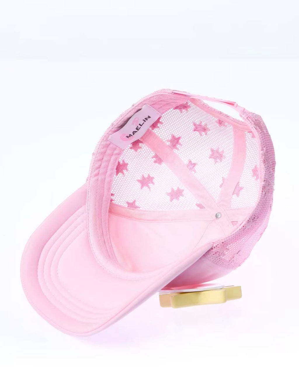 Star Hair Clip Baseball Cap - Pink