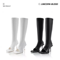 Open-Toe Stretch Stiletto Boots