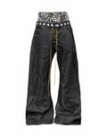 Leopard Print Denim Trousers