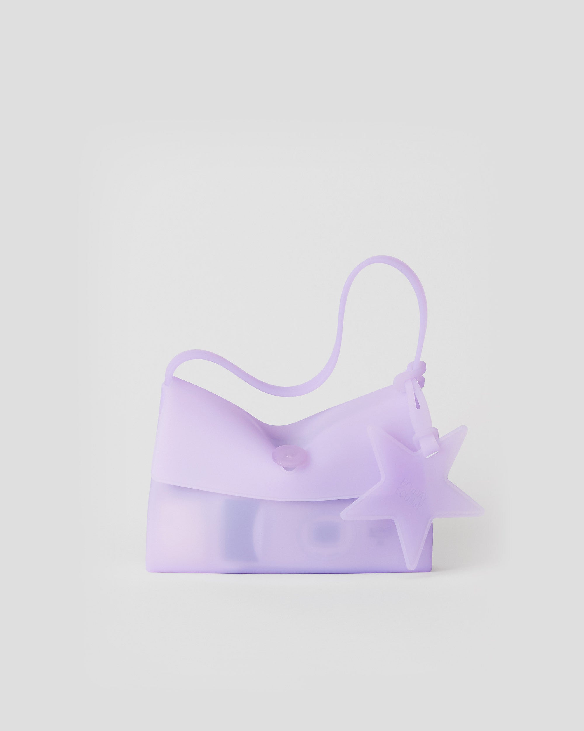Jelly Handbag light purple color detail image