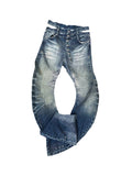 PAIKI 3D Cat Whisker Curved High-Stretch Jeans