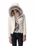 Quilted slim fit hooded padded jacket