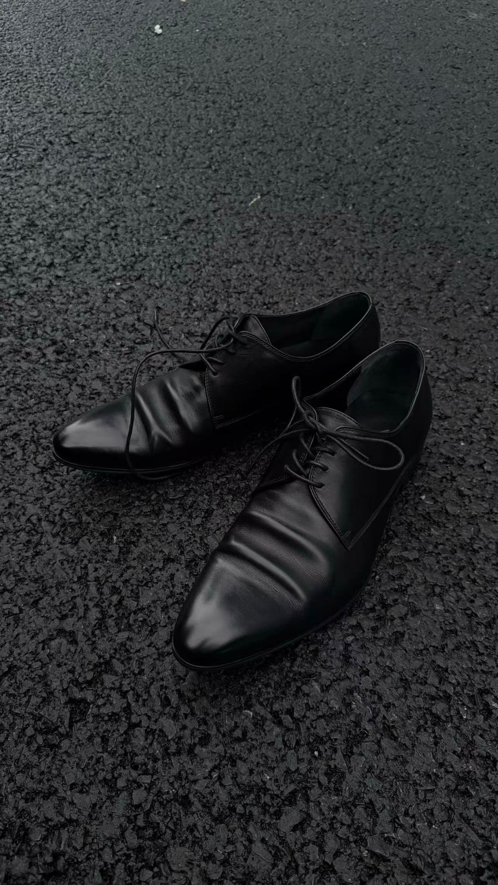 Lace-Up Pointed Derby Shoes