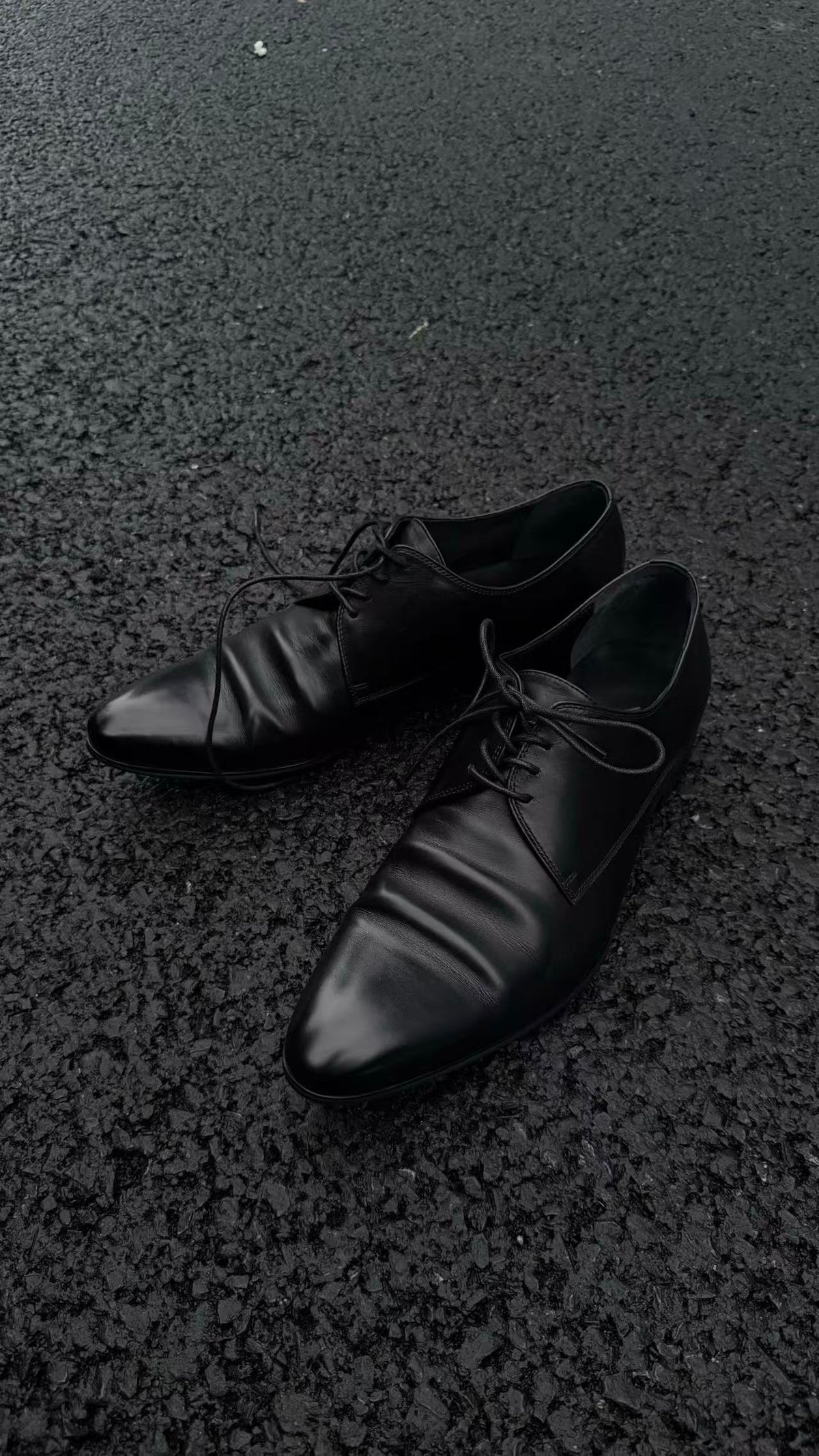 Lace-Up Pointed Derby Shoes