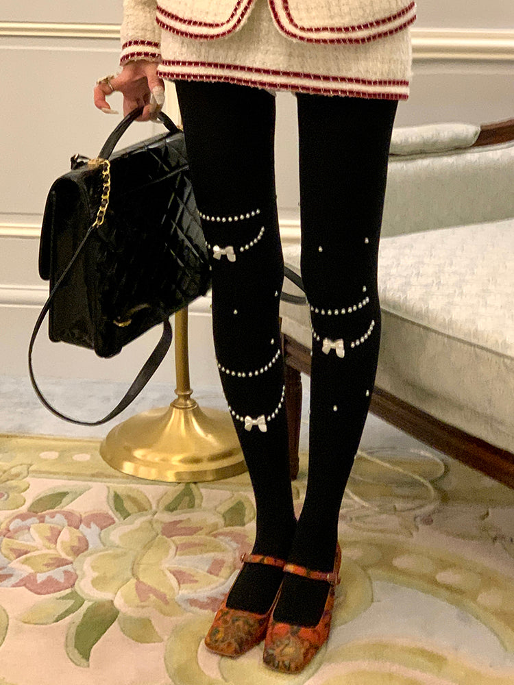 Bead Details Tights