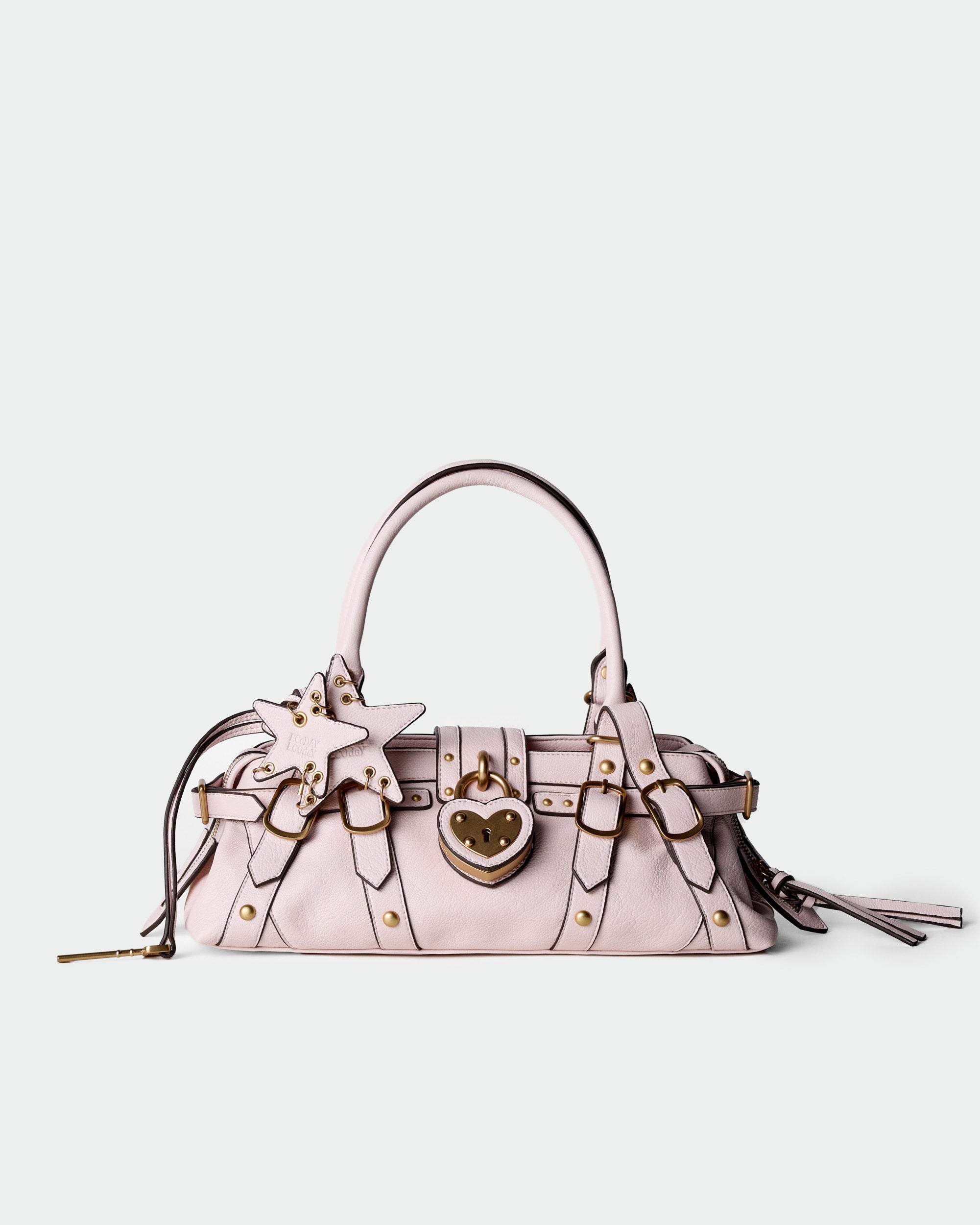 Lockie Baguette Bag pink color detail image