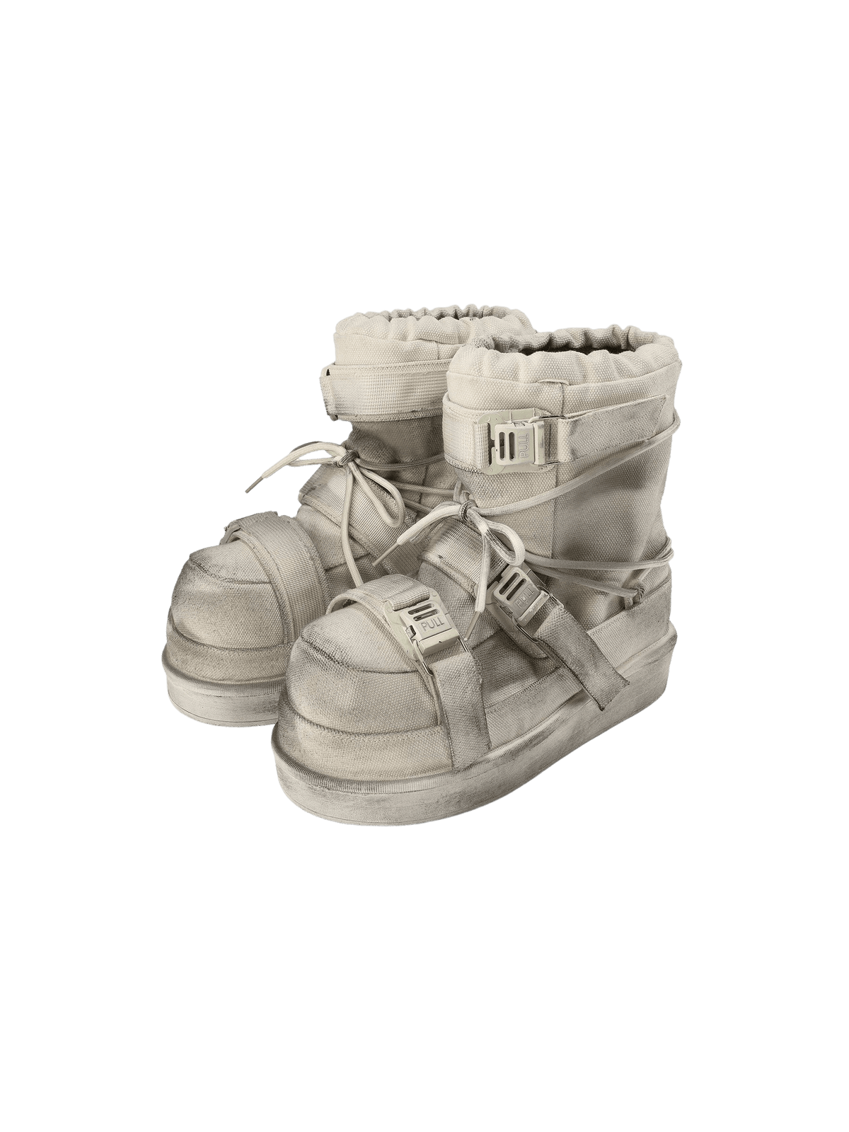 24ANS Detachable Sole Distressed Snow Boots