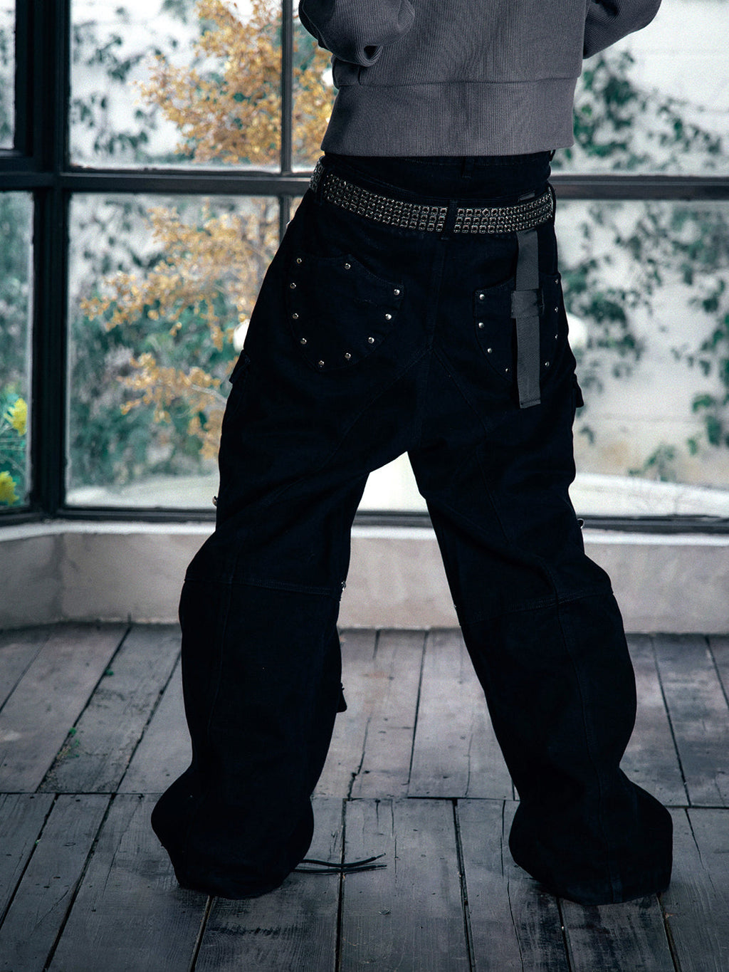 PAIKI Studded Work Pants