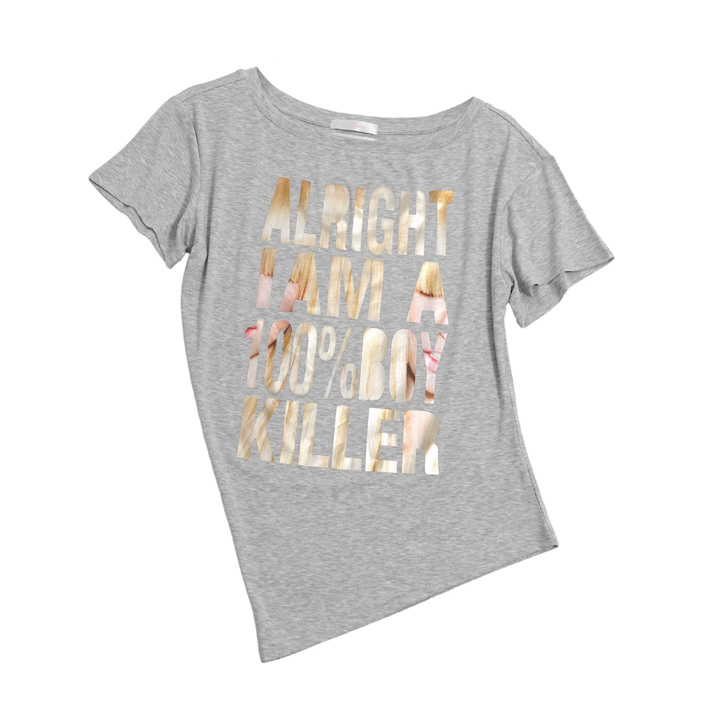 NORGIRA | BOYKILLER Metallic Foil Multi-Shape T-Shirt