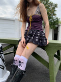 [A001232]ploka dots layered polka dot puffy skirt